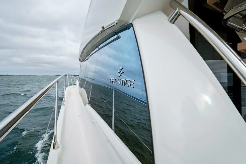 Slide: The Image of 2024 46 Prestige Flybridge -Walkway to Foredeck - 5247912