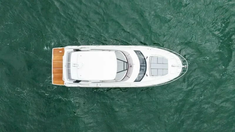 Slide: The Image of 2024 46 Prestige Flybridge -Aerial Profile - 5247925