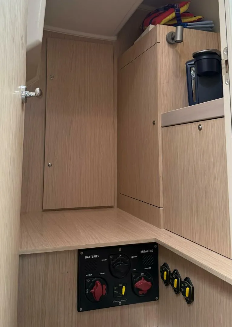 Slide: The Image of Port Aft Large Storage Locker Battery Switches, Engine Entrance Compartment - 5254965