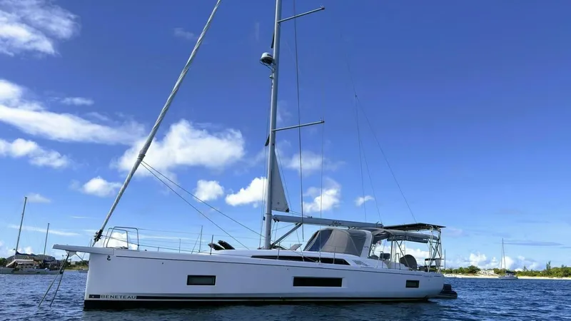 Slide: The Image of 03 Anchored Beneteau 461 2020 Sint Maarten/St Martin, Antigua Grenada, Caribbean - 5292882