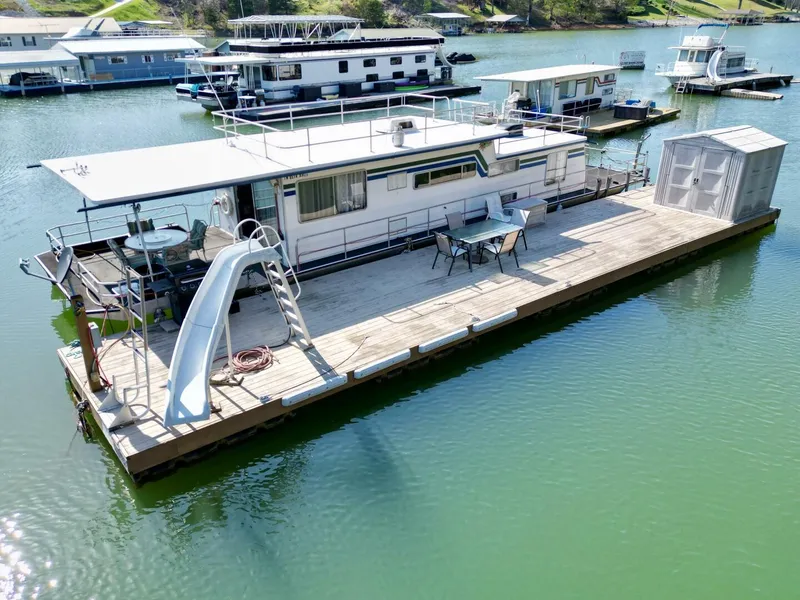 Slide: The Image of Sumerset 14 x 58 Aluminum Hull Houseboat with Catwalks 1977 - 5255891