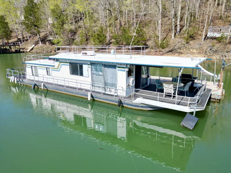 Slide: The Image of Sumerset 14 x 58 Aluminum Hull Houseboat with Catwalks 1977 - 5255883