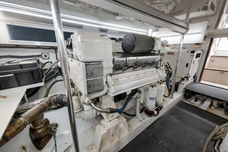 Slide: The Image of 2006 B&D 60 Custom Carolina- Engine Room - 5286422