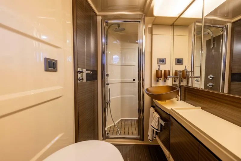 Slide: The Image of Azimut 64 A/Sea - Interior Master Stateroom Head 2015 Azimut 64 Flybridge A/Sea - 5267449