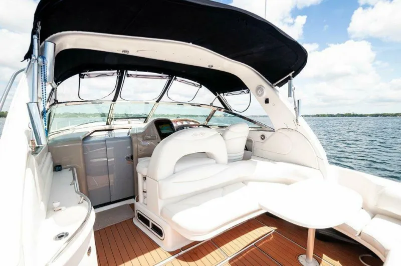 Slide: The Image of 2003 Sea Ray 380 Sundancer- Cockpit - 5324762