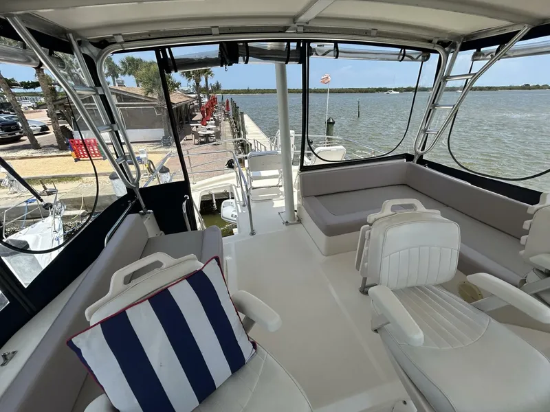 Slide: The Image of 34' Mainship flybridge aft - 5297596