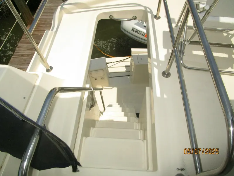 Slide: The Image of 34' Mainship flybridge-aftdeck stairs - 5297650