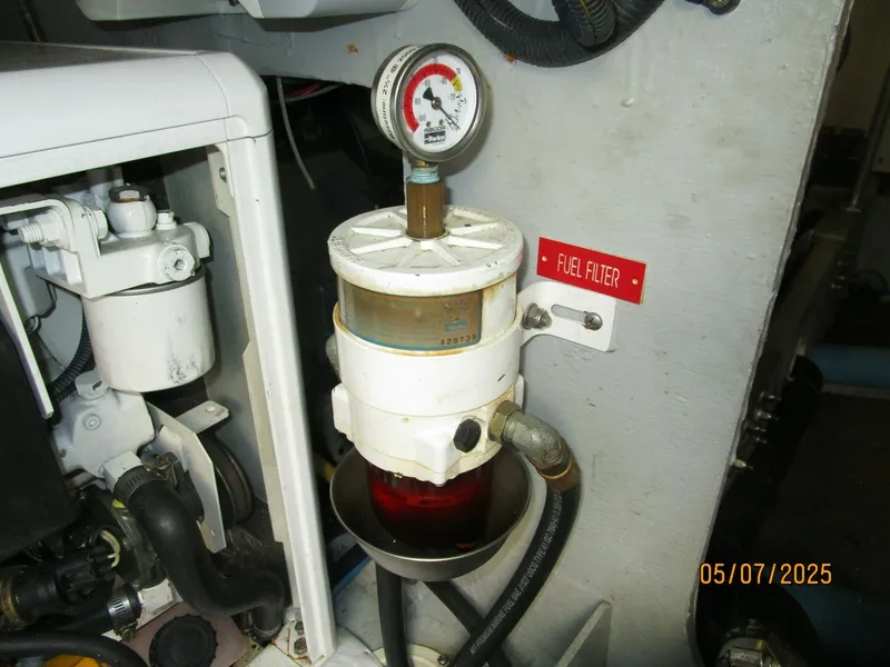 Slide: The Image of 34' Mainship Racor fuel filter - 5297673