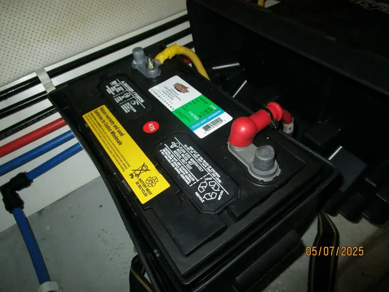 Slide: The Image of 34' Mainship battery bank1 - 5297587