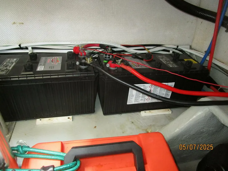Slide: The Image of 34' Mainship battery bank2 - 5297586