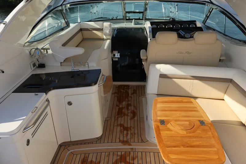 Slide: The Image of 2015 Sea Ray 410 Sundancer- SOMEDAY- Cockpit - 5322441