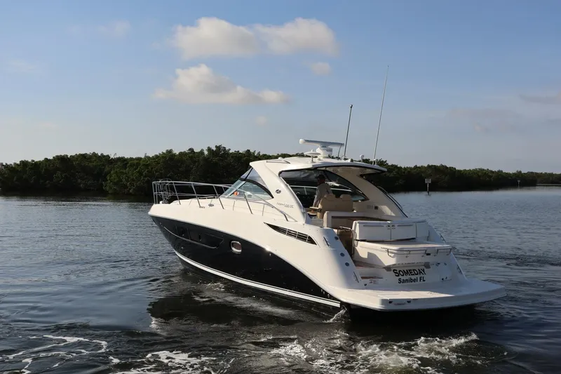 Slide: The Image of 2015 Sea Ray 410 Sundancer- SOMEDAY- Transom - 5322459
