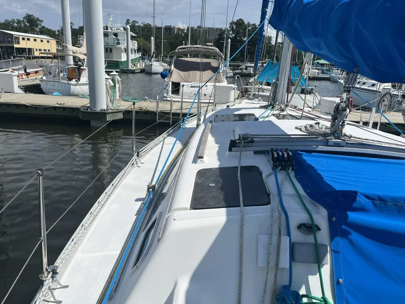 Slide: The Image of Hunter 33.5 Side Deck - 5367096