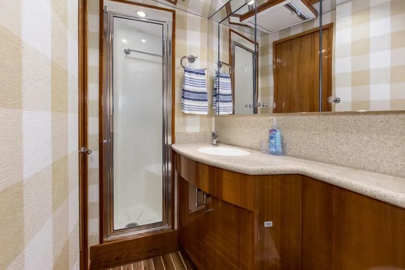 Slide: The Image of 2008 54 Hatteras 54 Convertible Lady A Guest Head - 5454764