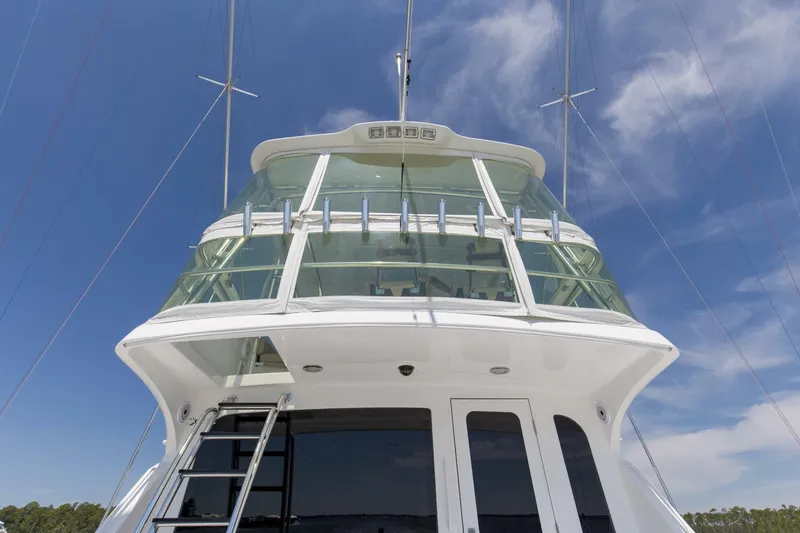 Slide: The Image of 2008 54 Hatteras 54 Convertible Lady A Flybridge (2) - 5454770