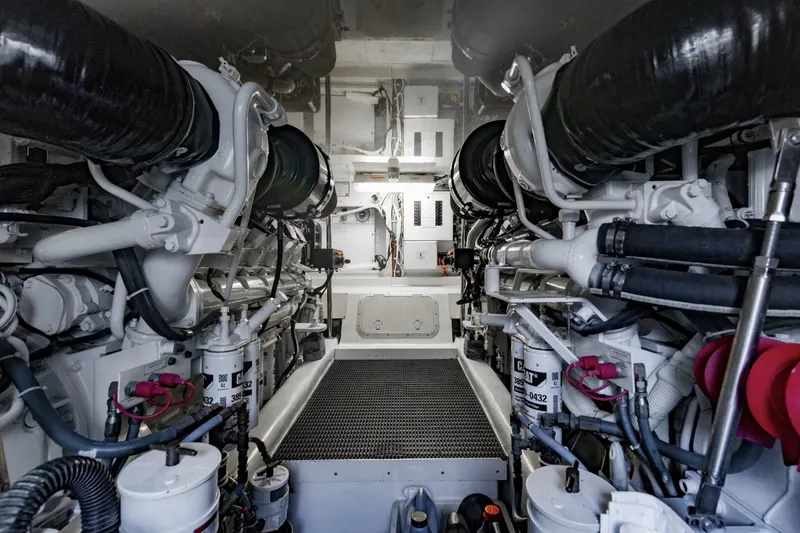 Slide: The Image of 2008 54 Hatteras 54 Convertible Lady A Engine Room (2) - 5454819