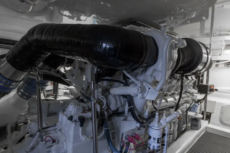 Slide: The Image of 2008 54 Hatteras 54 Convertible Lady A Engine Room (3) - 5454821