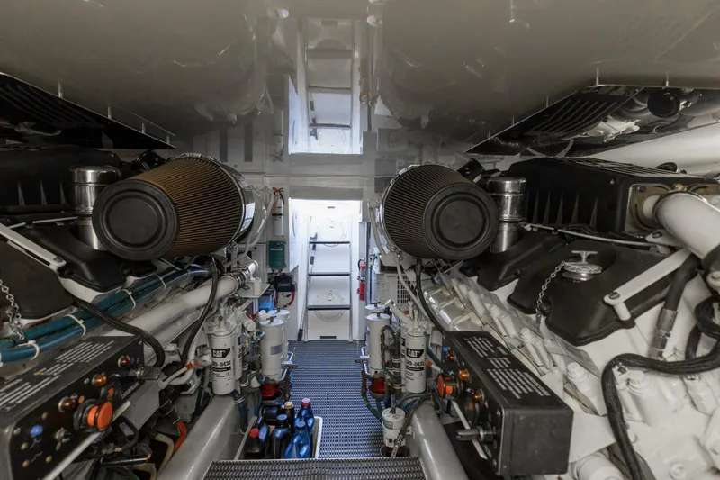 Slide: The Image of 2008 54 Hatteras 54 Convertible Lady A Engine Room (6) - 5454824