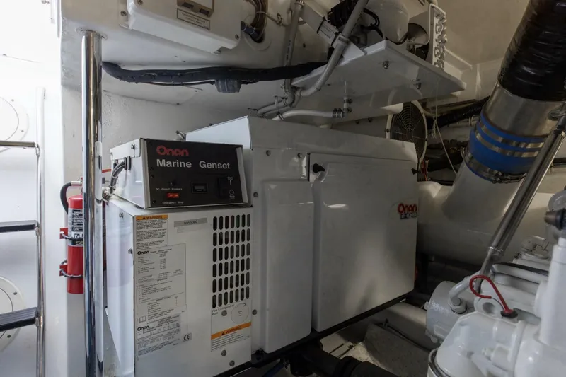 Slide: The Image of 2008 54 Hatteras 54 Convertible Lady A Engine Room (8) - 5454826