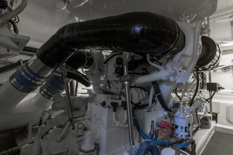 Slide: The Image of 2008 54 Hatteras 54 Convertible Lady A Engine Room (10) - 5454828