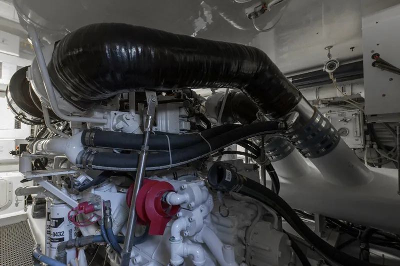 Slide: The Image of 2008 54 Hatteras 54 Convertible Lady A Engine Room (11) - 5454829