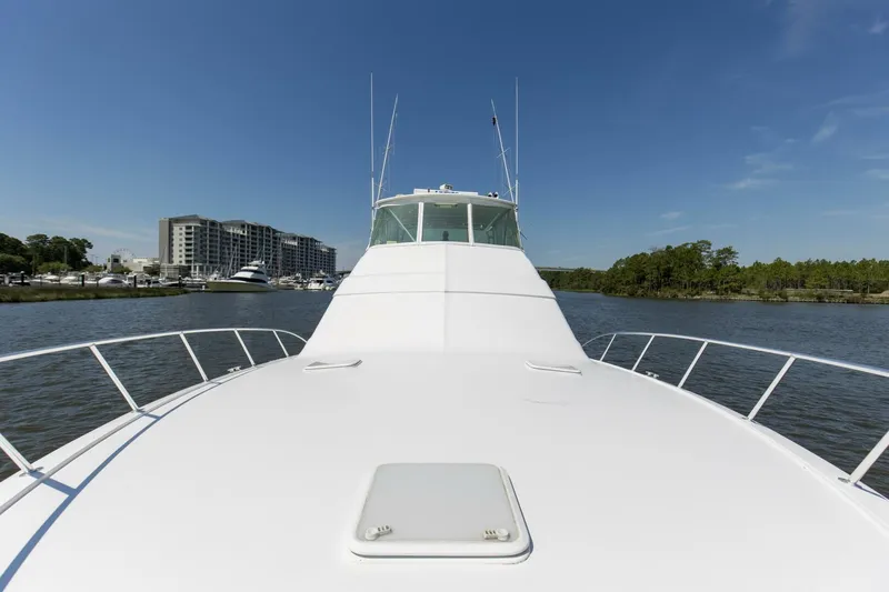 Slide: The Image of 2008 54 Hatteras 54 Convertible Lady A Bow (2) - 5454859