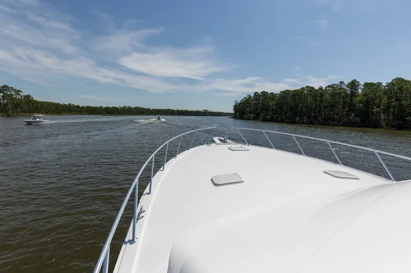 Slide: The Image of 2008 54 Hatteras 54 Convertible Lady A Bow (3) - 5454860