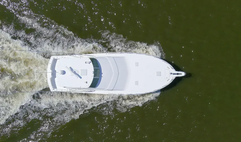 Slide: The Image of 2008 54 Hatteras 54 Convertible Lady A Overhead - 5454863