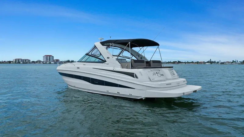 Slide: The Image of 2014 Sea Ray 370 Venture (Lil Sea Sass)-Profile Stern 3/4 Port - 5343552