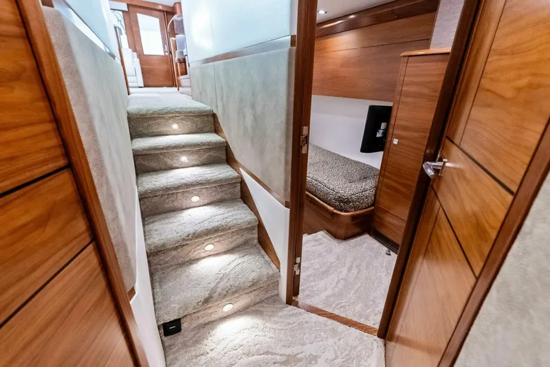 Slide: The Image of 2023 Viking 64 Convertible- SIN PELO- Companionway - 5894005
