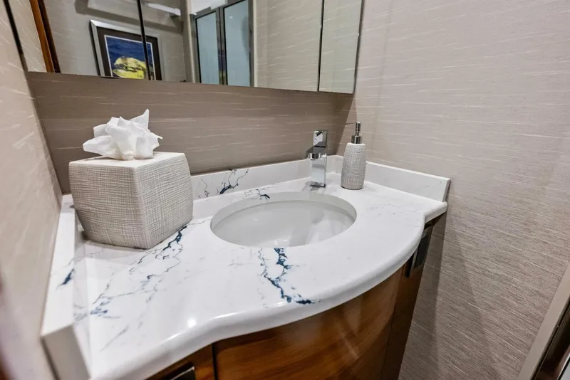 Slide: The Image of 2023 Viking 64 Convertible- SIN PELO-Forward Stateroom Head - 5894025