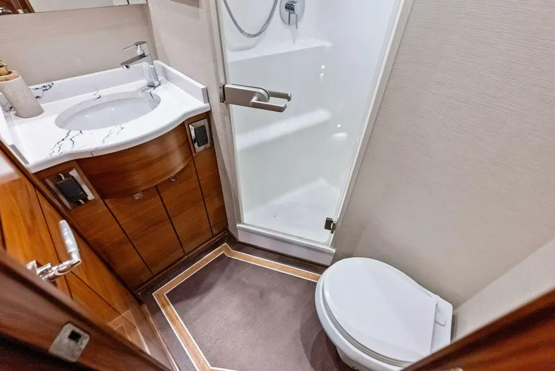 Slide: The Image of 2023 Viking 64 Convertible- SIN PELO- Port Stateroom(s) Head - 5894009