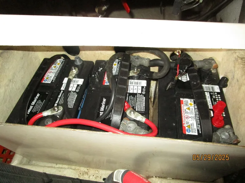 Slide: The Image of 36' Kadey-Krogen battery bank2 - 5366927