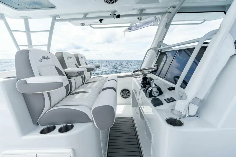 Slide: The Image of 2021 Yellowfin 42 Center Console Fin & Tonic - Helm Seating - 5370503