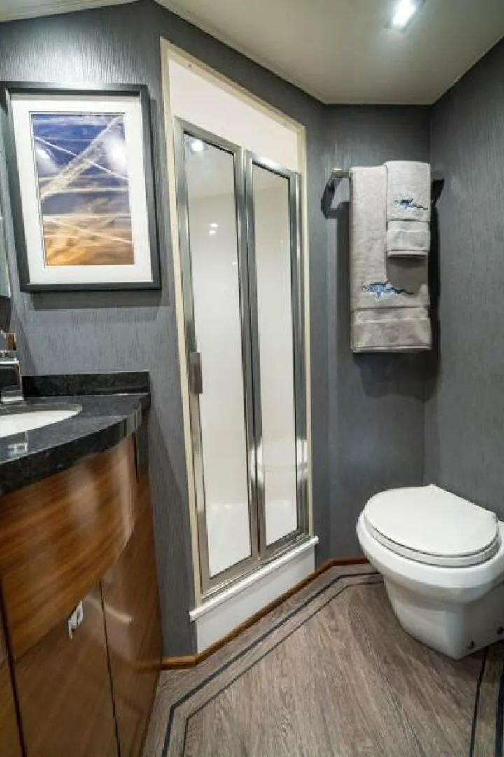 Slide: The Image of 64 Viking Convertible Guest Port Aft Head - 5376379