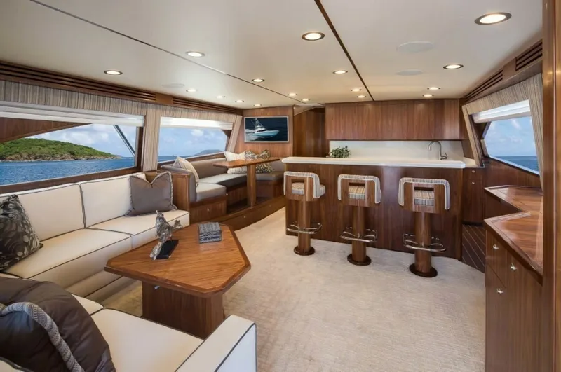 Slide: The Image of New  68 Viking Yacht Convertible Salon  - 5377370