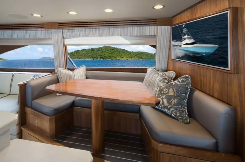Slide: The Image of New  68 Viking Yacht Convertible Dinette - 5377376