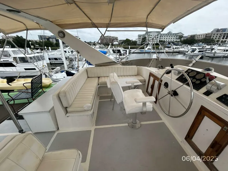 Slide: The Image of 53' DeFever flybridge port - 5378271