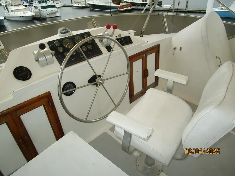 Slide: The Image of 53' DeFever flybridge helm2 - 5378270
