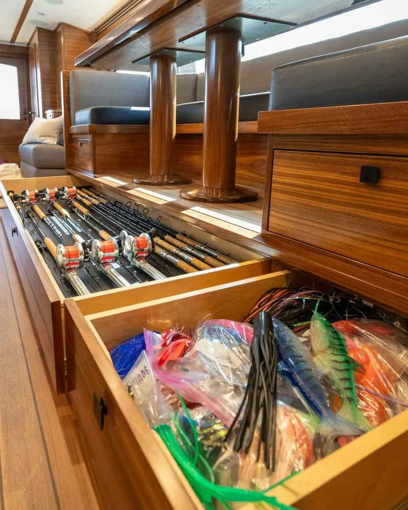 Slide: The Image of 2025 82 Viking Convertible Boujie Under Dinette Tackle (3) - 6429083