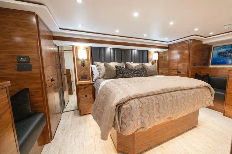 Slide: The Image of 2025 82 Viking Convertible Boujie Master Stateroom (1) - 5558985