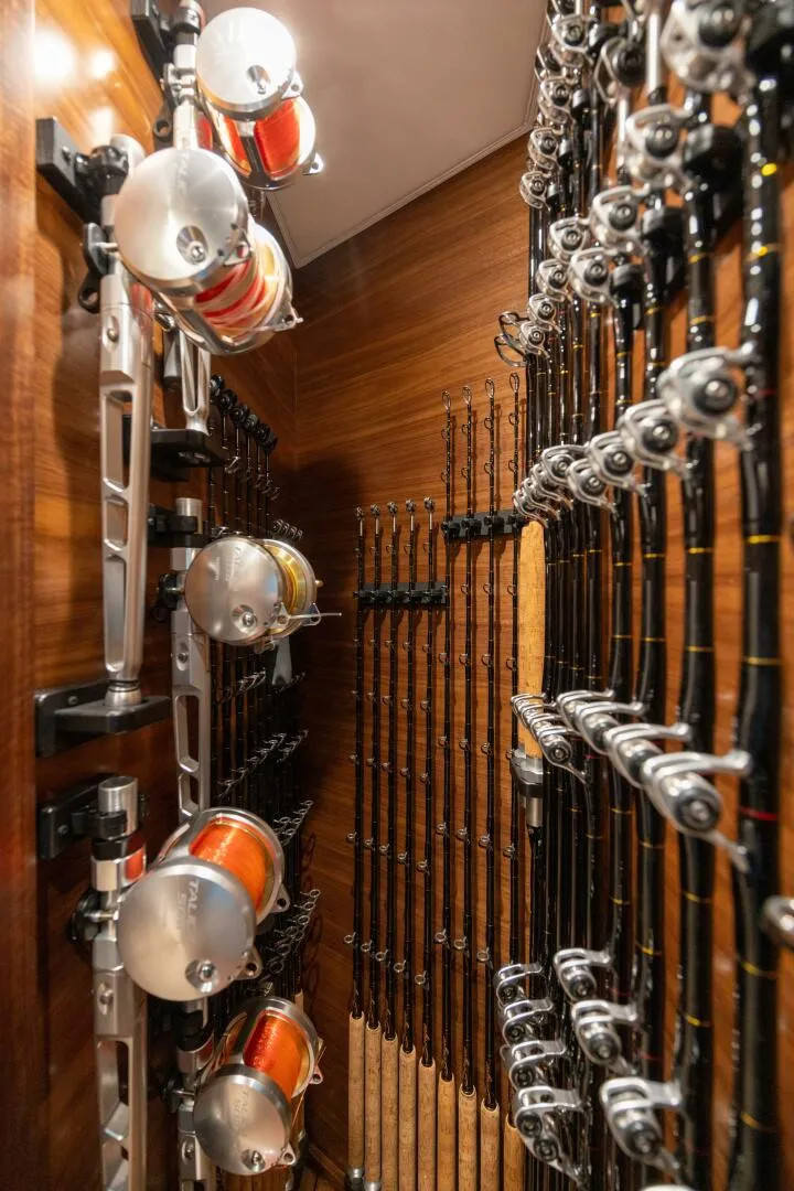 Slide: The Image of 2025 82 Viking Convertible Boujie Tackle Room (6) - 5559011