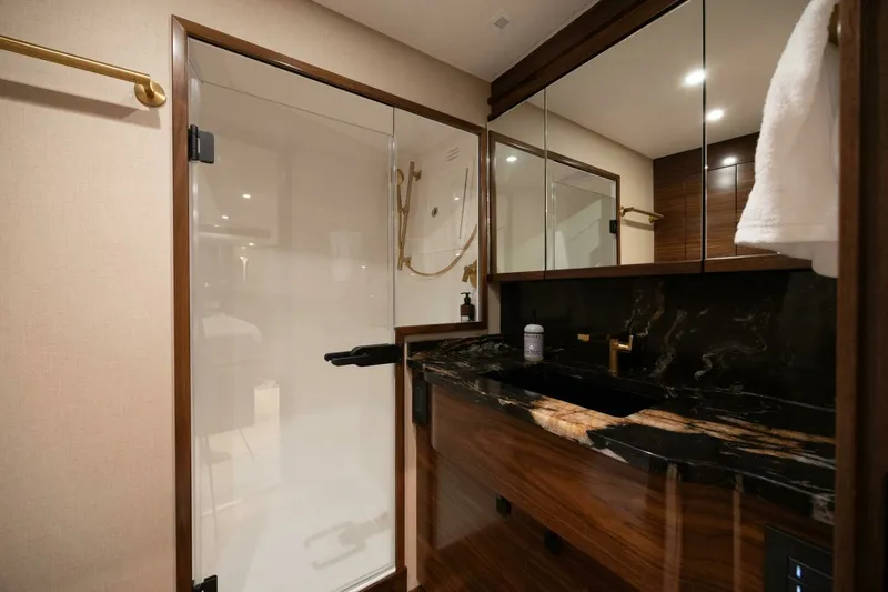 Slide: The Image of 2025 82 Viking Convertible Boujie Starboard Stateroom Head (1) - 6429103