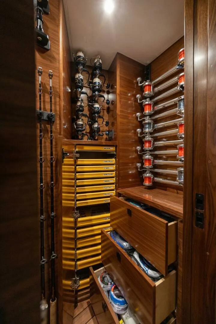 Slide: The Image of 2025 82 Viking Convertible Boujie Tackle Room (7) - 6429113