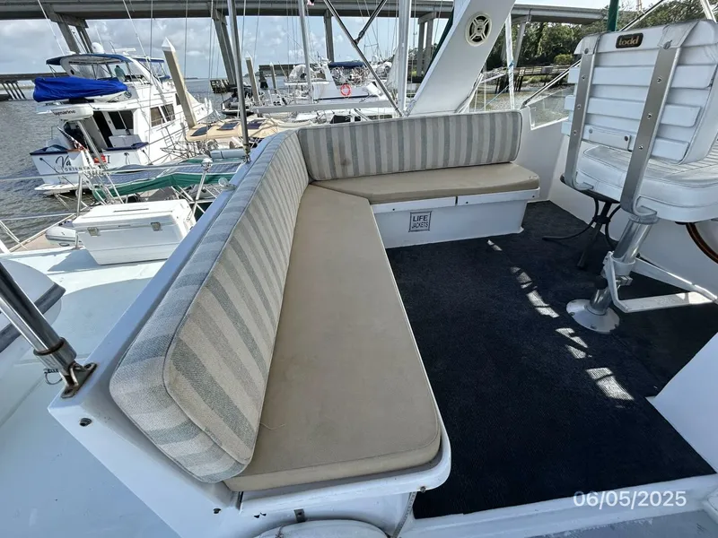 Slide: The Image of 49' DeFever flybridge port - 5385845