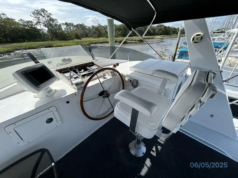 Slide: The Image of 49' DeFever flybridge helm3 - 5385821
