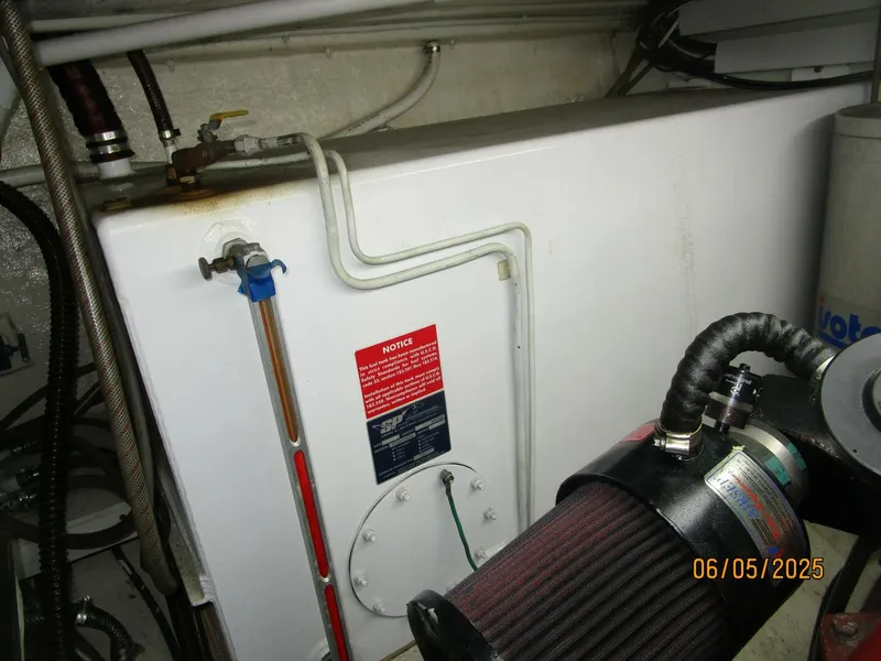 Slide: The Image of 49' DeFever new port forward fuel tank - 5386059