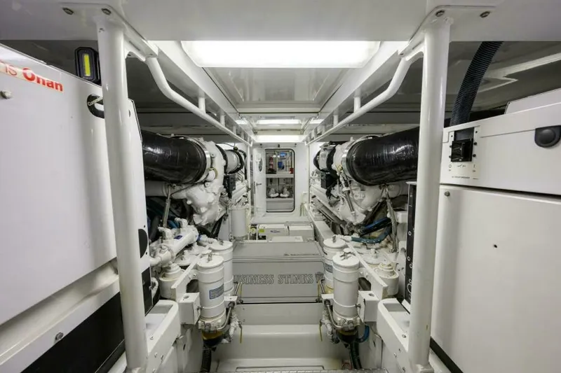 Slide: The Image of Engine Room 2004 Merritt 72 Convertible Business Stinks - 7650850