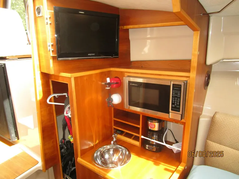 Slide: The Image of 28' Cutwater master stateroom port aft - 5407993