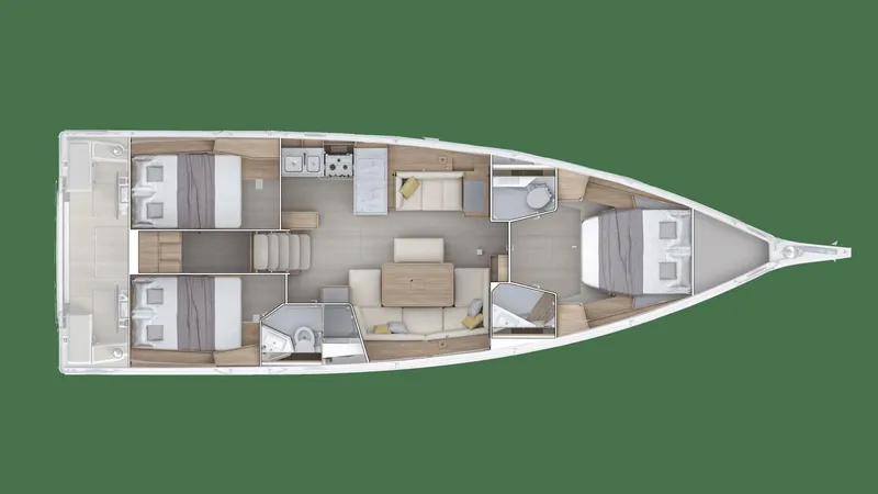 Slide: The Image of Beneteau Oceanis 47 Three Cabins / Two Heads - 5408548